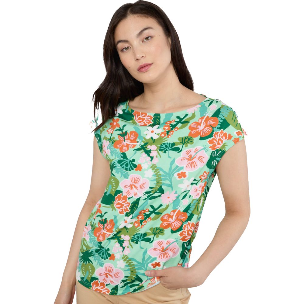 Blutsgeschwister Breezy Flowgirl Damen T-Shirt hibiscus feeling Produktbild 1