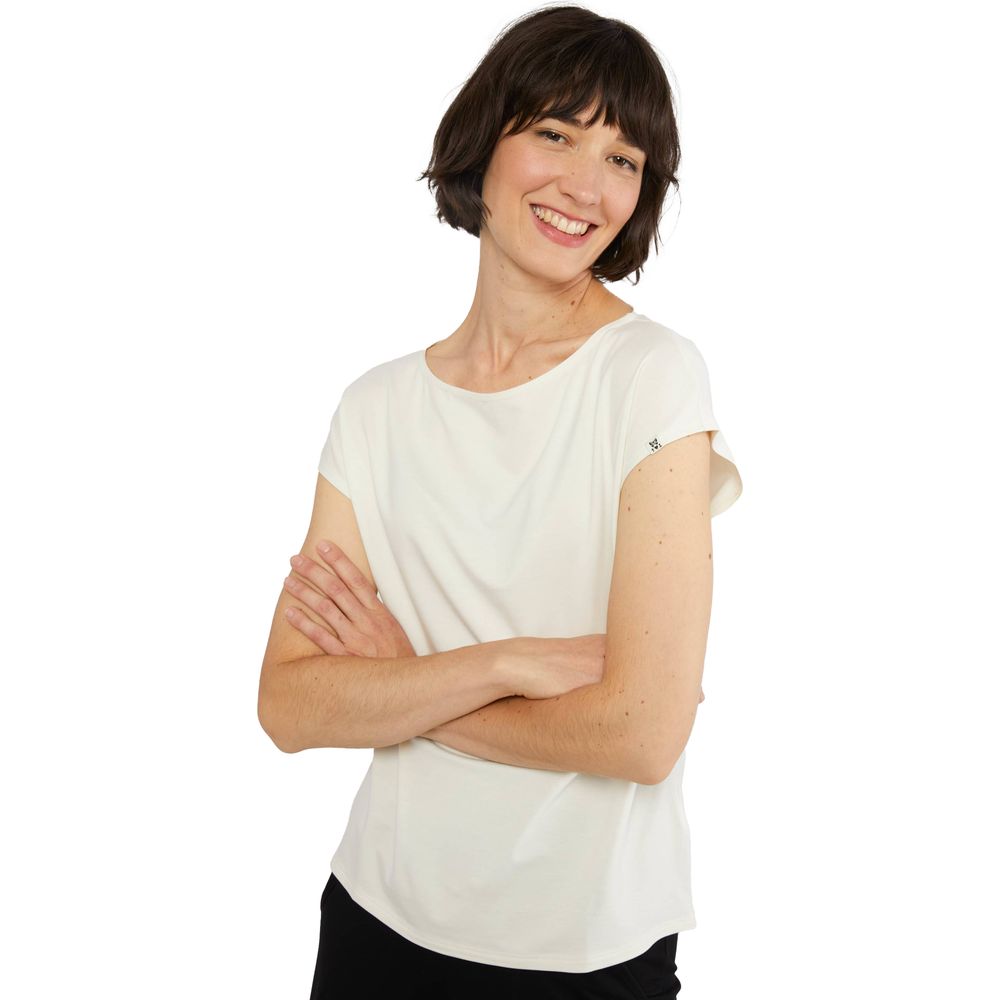 Blutsgeschwister Breezy Flowgirl Damen T-Shirt my lily white Produktbild 1