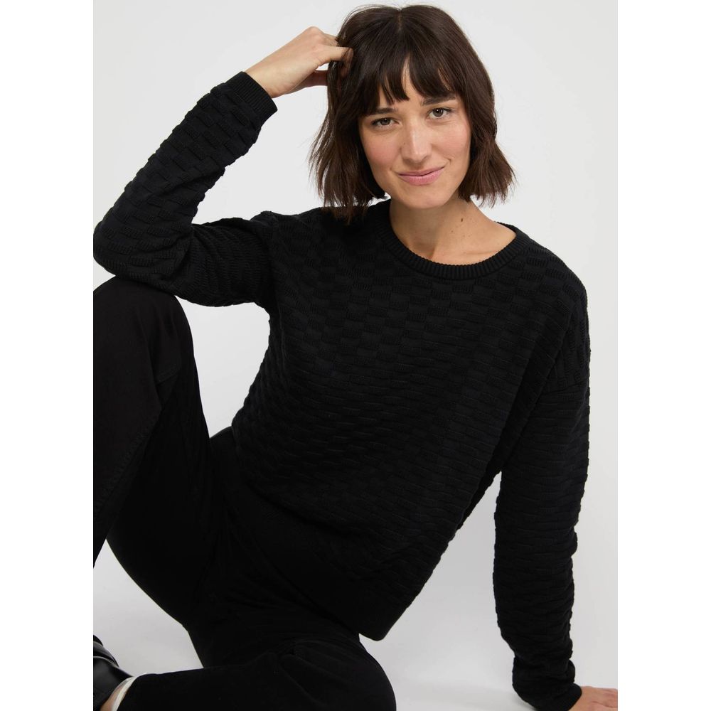 Blutsgeschwister Chic Promenade Damen Pullover diamond knit black Produktbild 1