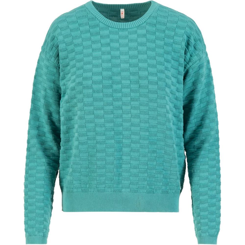 Blutsgeschwister Chic Promenade Damen Pullover diamond knit petrol Produktbild 0