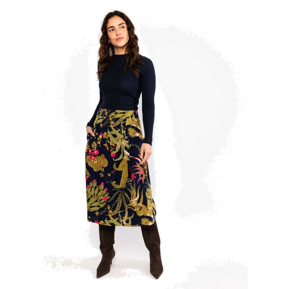 Blutsgeschwister Flowtime Damen Midirock western-romance Produktbild 1
