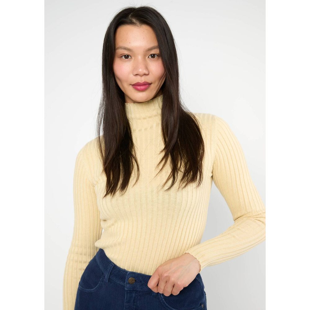 Blutsgeschwister Jazz & Chill Damen Pullover coffee creme knit rib Produktbild 1