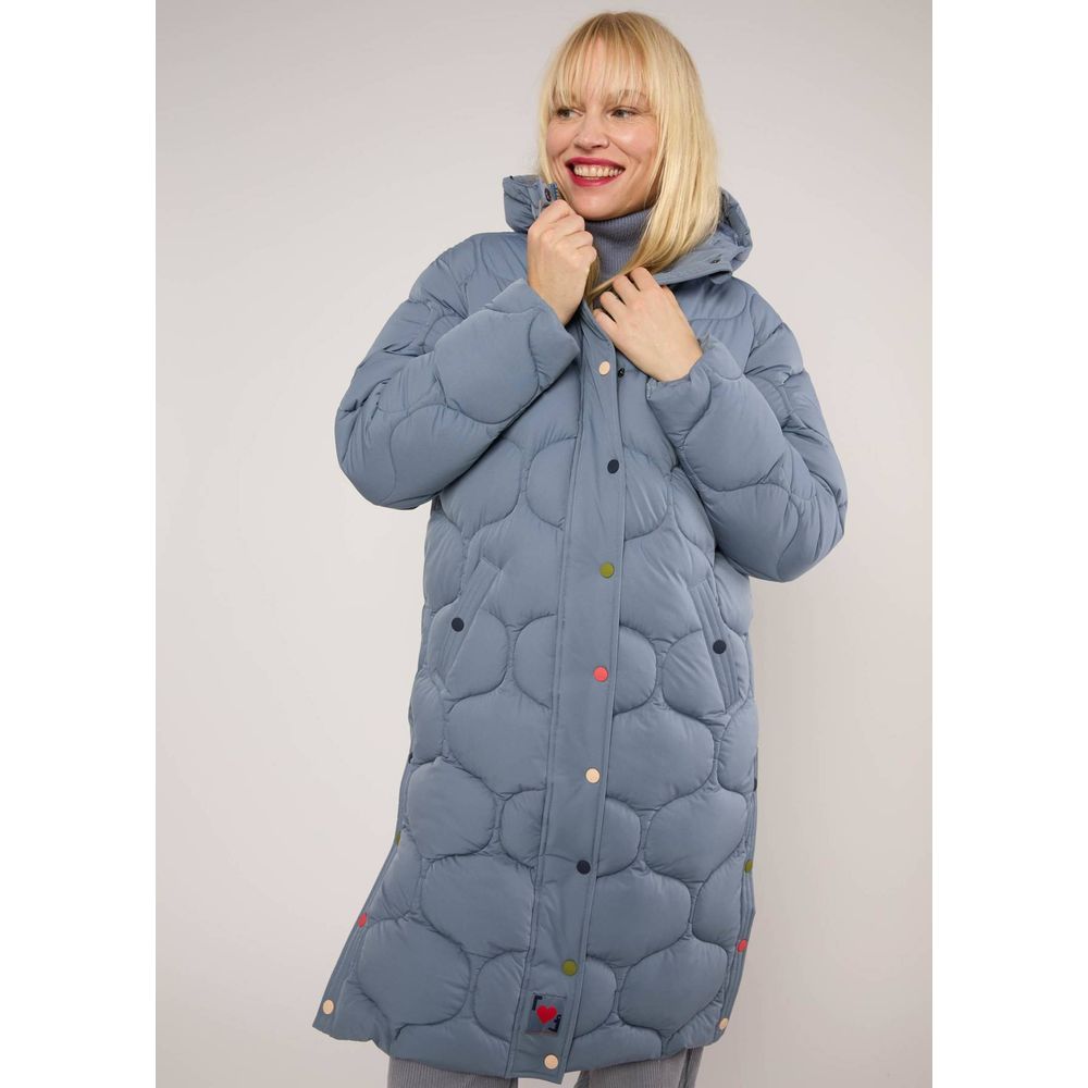 Blutsgeschwister No Down Mister Damen Wintermantel slate-haze-statement Produktbild 2