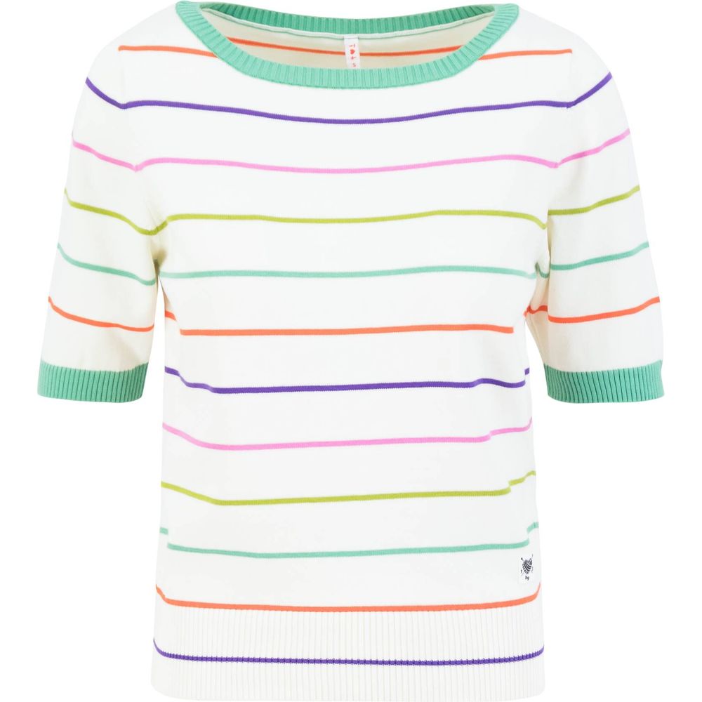 Blutsgeschwister Pretty Preppy Damen T-Shirt rainbow ribbons stripes Produktbild 0