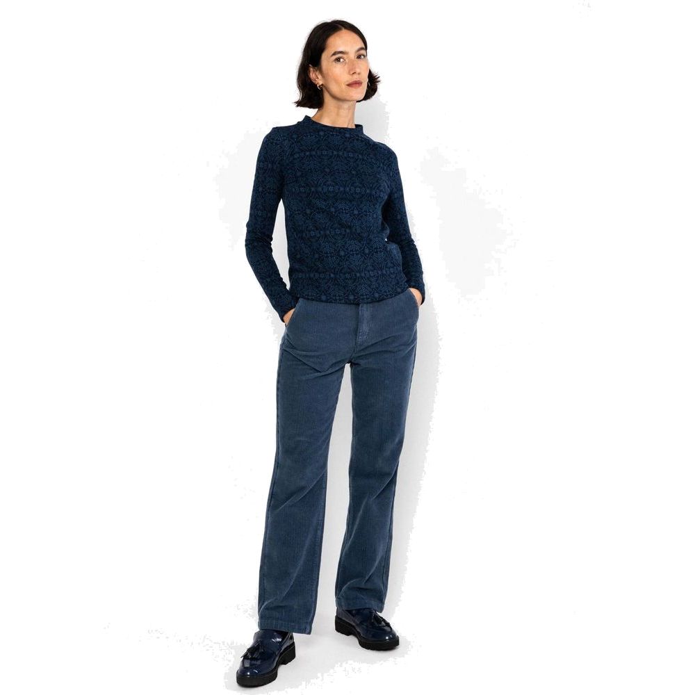 Blutsgeschwister Safe And Warm Turtle Damen Strickshirt blue-harvest-thanks Produktbild 3