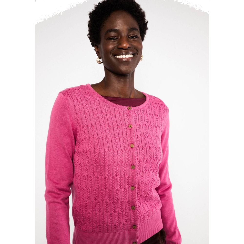 Blutsgeschwister Save The Brave Damen Strickjacke folklore-pink-knit Produktbild 4