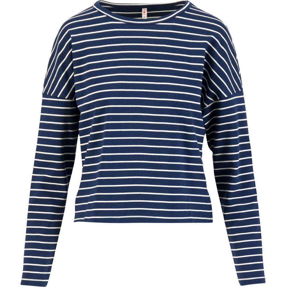 Blutsgeschwister Stereo Rainbow Crew Damen Longsleeve ahoy, sailor blue stripes Produktbild 0