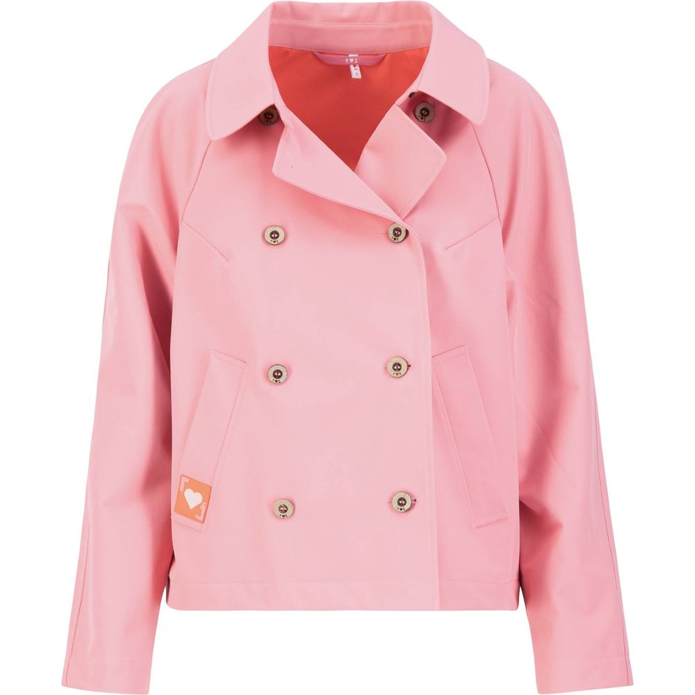 Blutsgeschwister Tiny Damen Trenchcoat lucky lips pink Produktbild 0