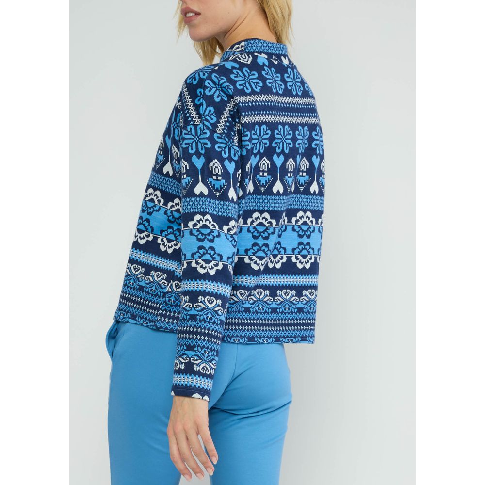 Blutsgeschwister Warm UP Turtle Damen Pullover après glam blue Produktbild 2