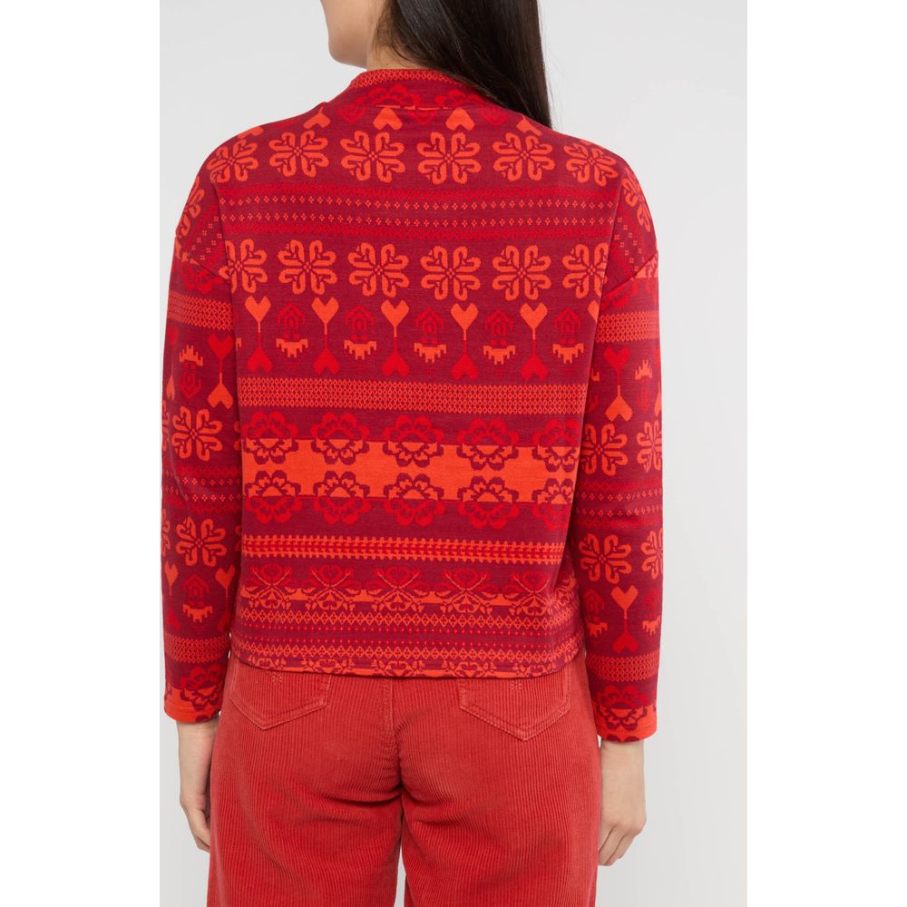 Blutsgeschwister Warm UP Turtle Damen Pullover après glam red Produktbild 2
