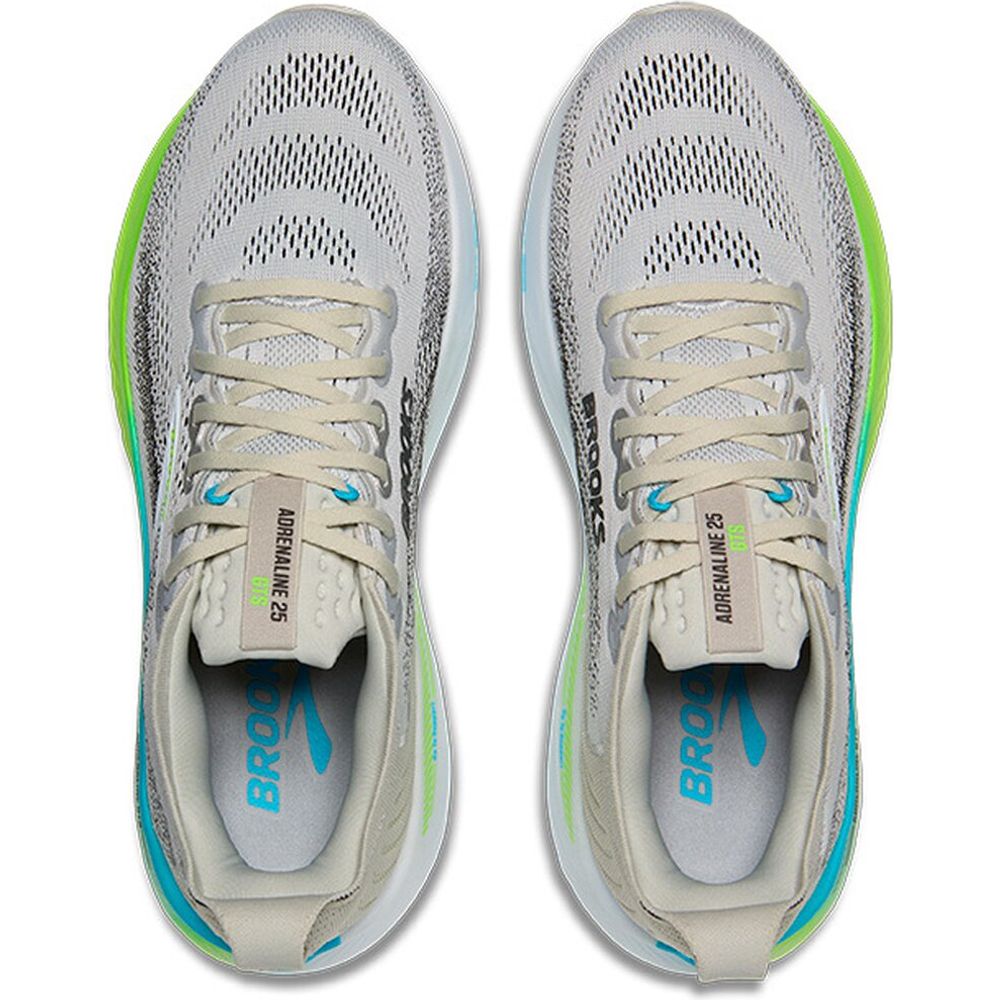 Brooks Adrenaline GTS 25 Herren Laufschuh oyster-green-gecko-blue Produktbild 2