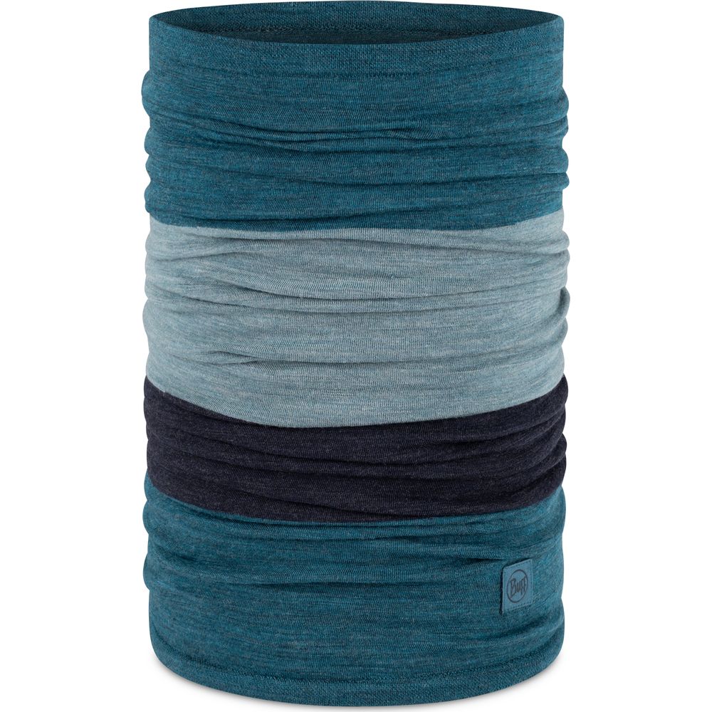 Buff Merino Move Schal block teal Produktbild 0