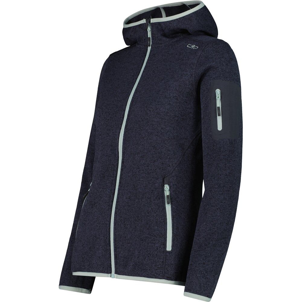 CMP Damen Fix Hood Fleecejacke titanio darker Produktbild 2