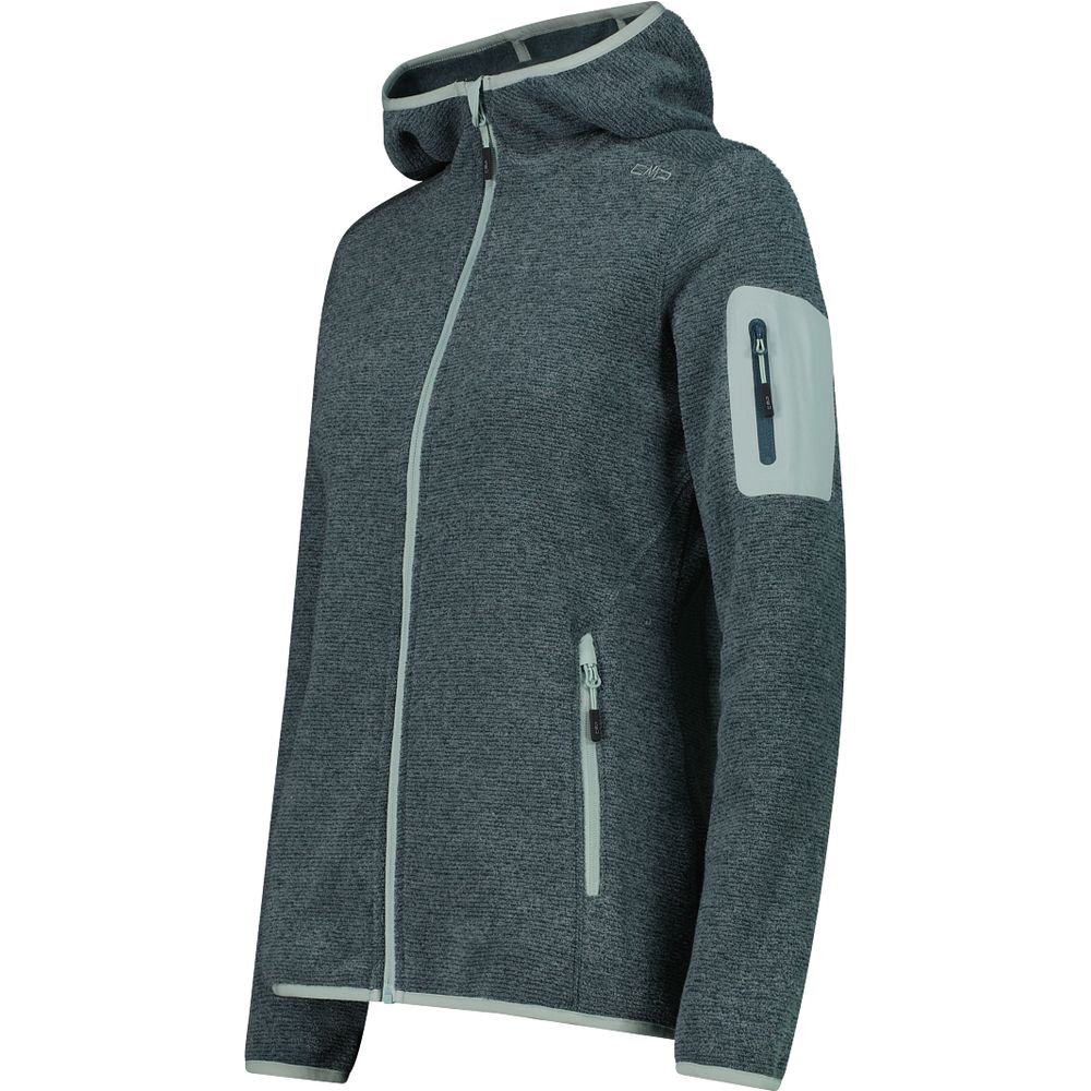 CMP Damen Fix Hood Fleecejacke trek green Produktbild 2