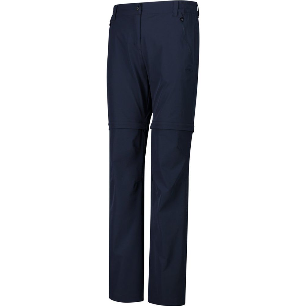 CMP Damen Zip Off Outdoorhose black-blue Produktbild 2