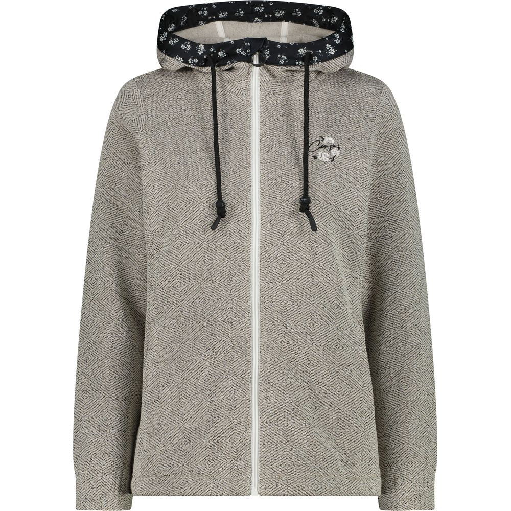 CMP Fix Hood Damen Fleecejacke bco gesso Produktbild 0