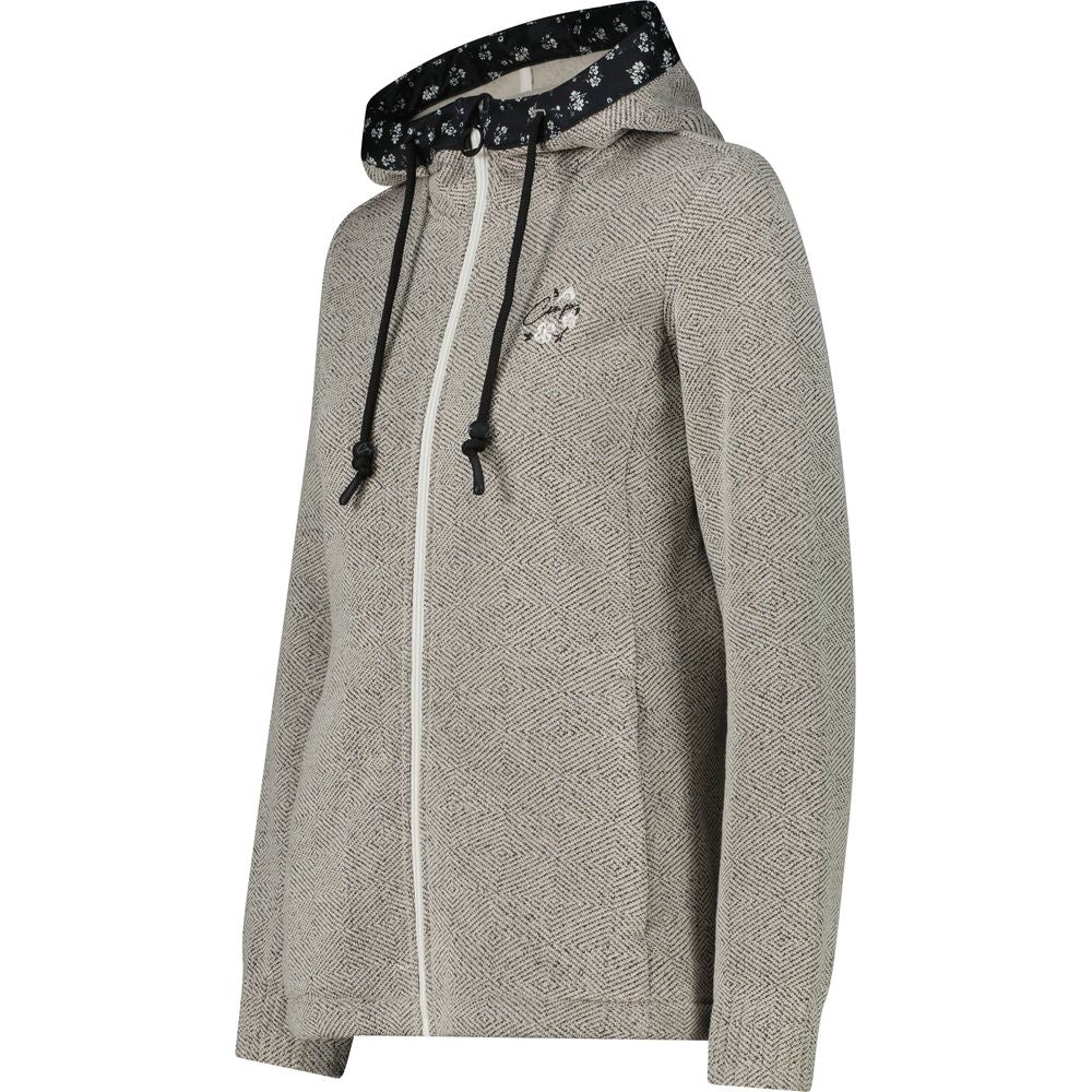 CMP Fix Hood Damen Fleecejacke bco gesso Produktbild 1