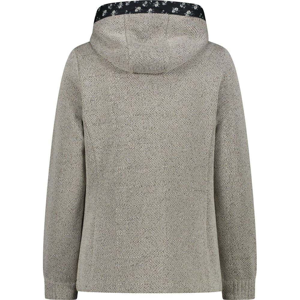 CMP Fix Hood Damen Fleecejacke bco gesso Produktbild 2