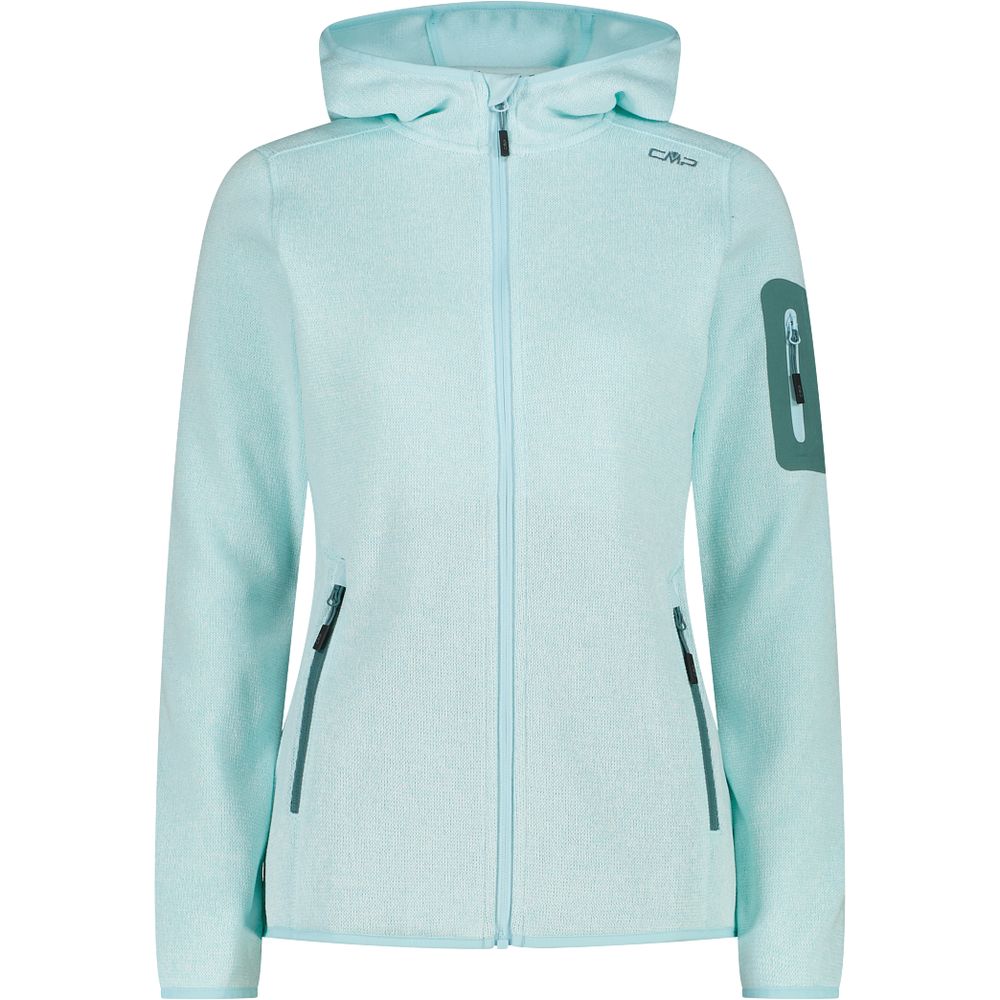 CMP Fix Hood Damen Fleecejacke opale bianco Produktbild 0