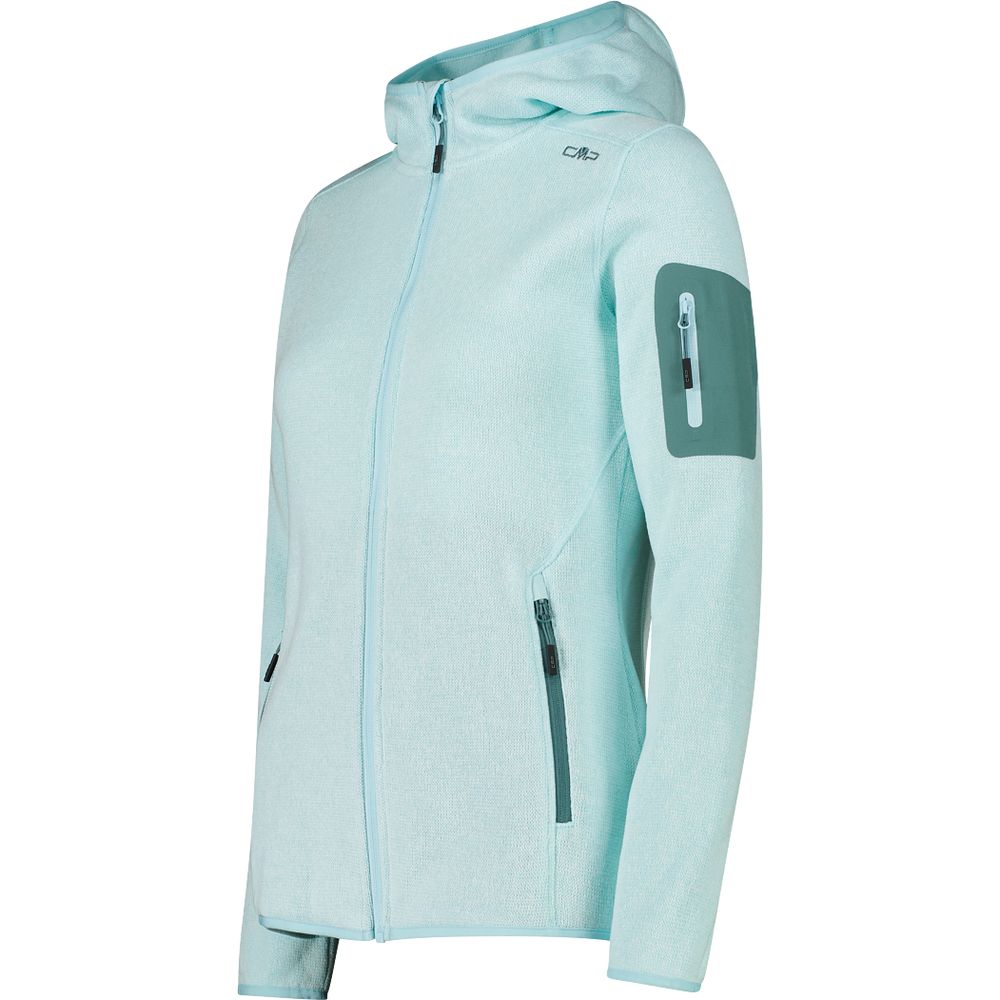 CMP Fix Hood Damen Fleecejacke opale bianco Produktbild 2