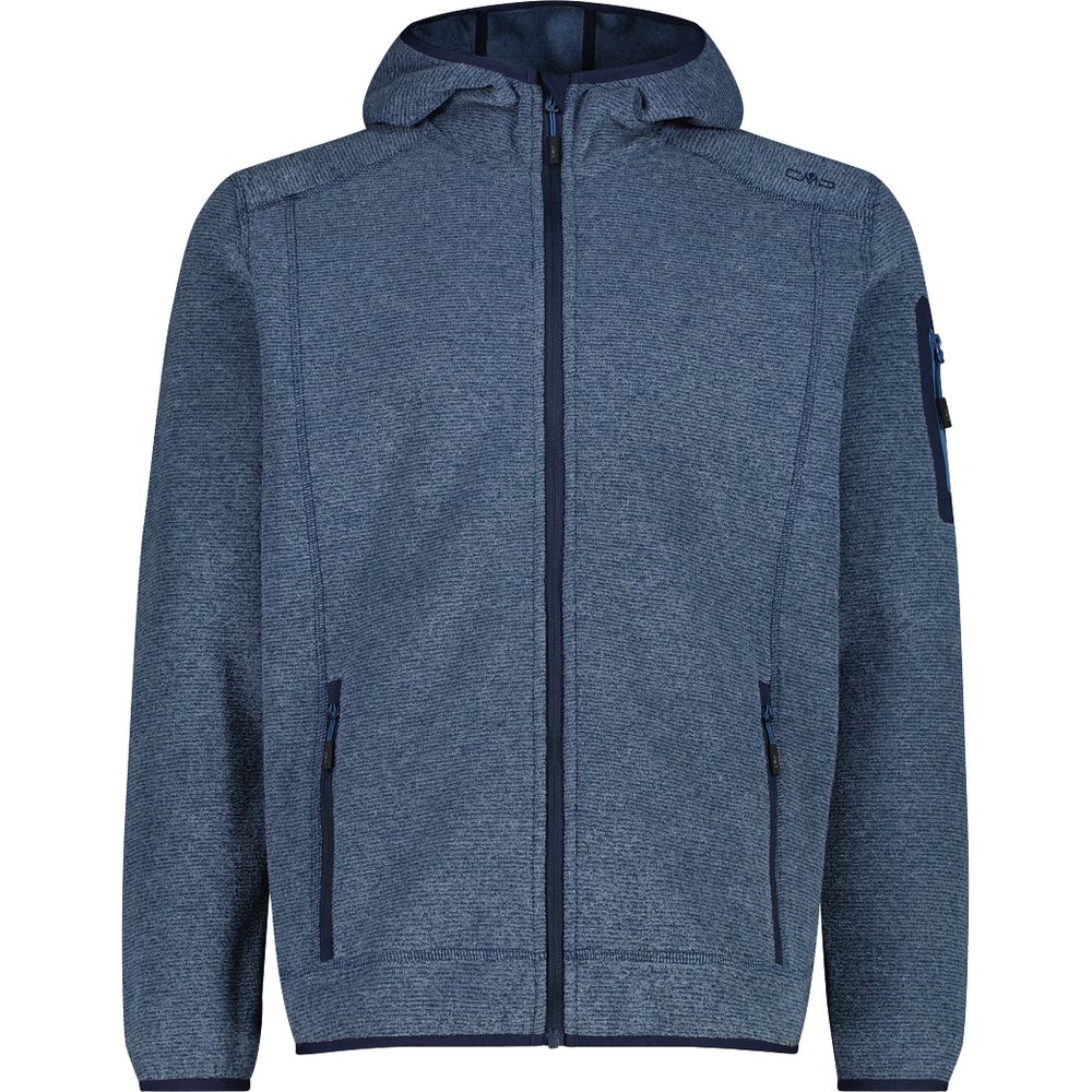 CMP Herren Fix Hood Fleecejacke bluestone bblue Produktbild 0