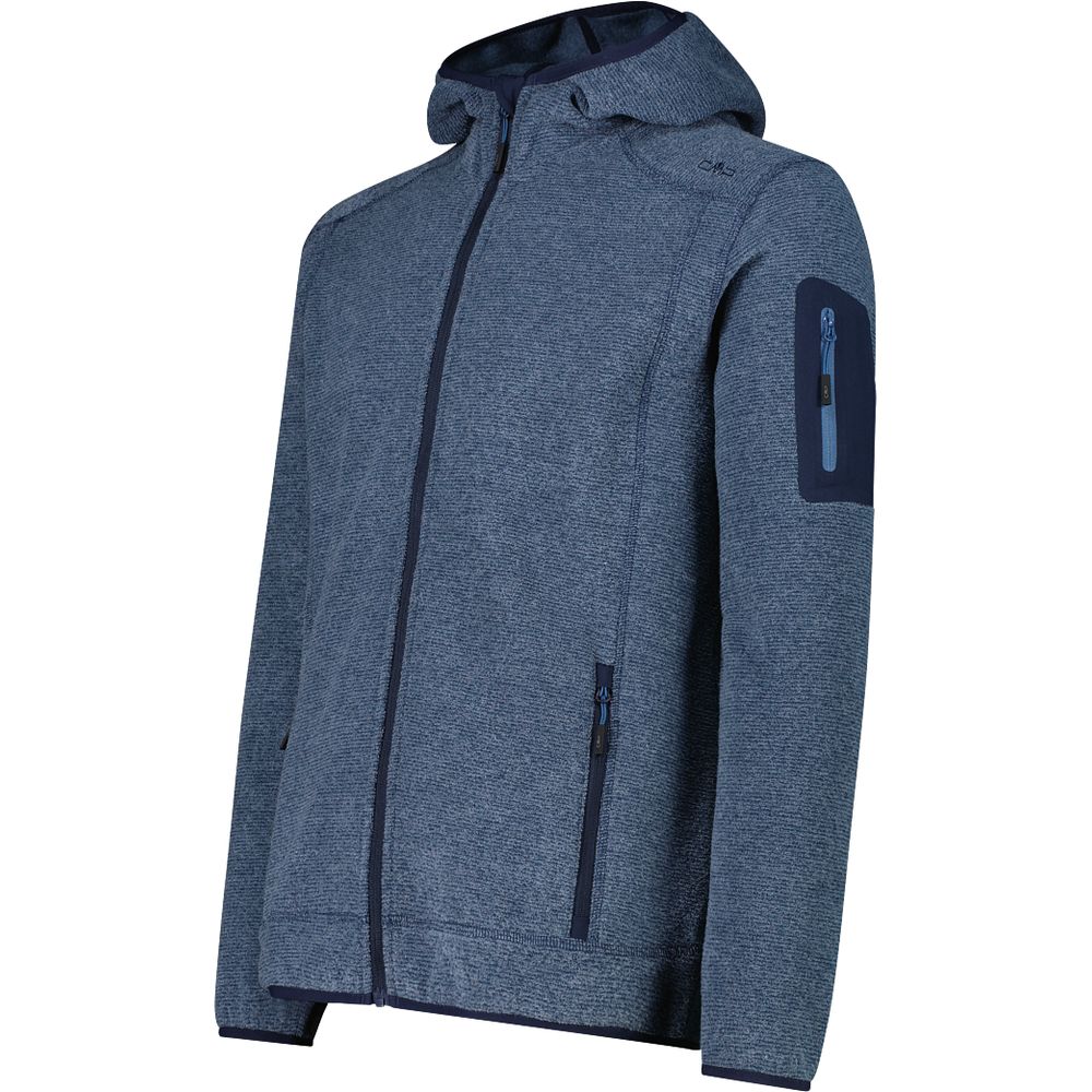 CMP Herren Fix Hood Fleecejacke bluestone bblue Produktbild 2