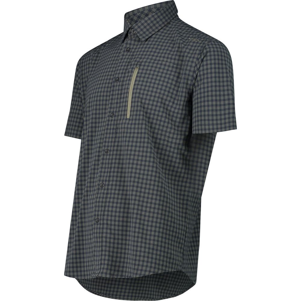 CMP Herren Kurzarmhemd antracite sage Produktbild 1