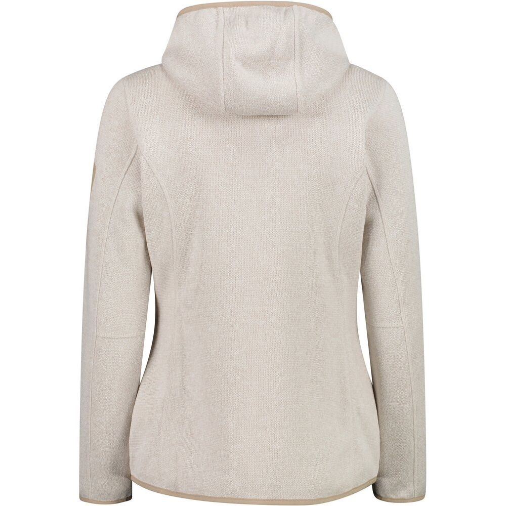 CMP Jacket Fix Hood Damen Fleecejacke vaniglia bianco Produktbild 1