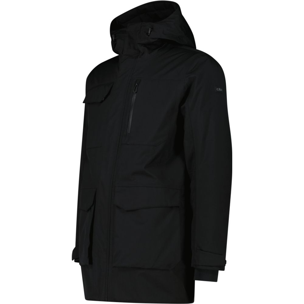 CMP Man Parka Zip Hood Herren Winterjacke nero Produktbild 1