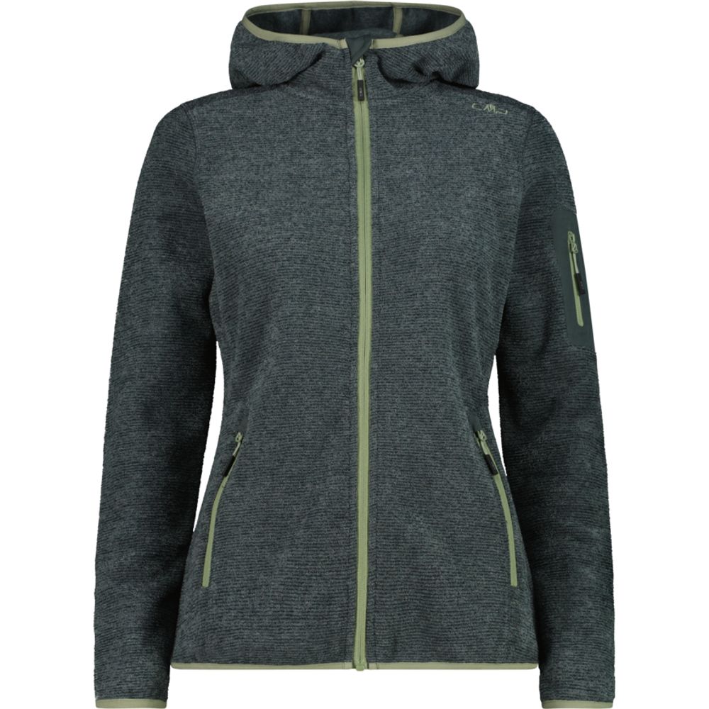 CMP Woman Jacket Fix Hood Damen Fleecejacke jungle Produktbild 0