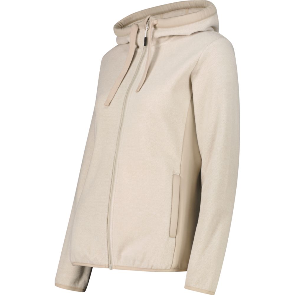 CMP Woman Jacket Fix Hood Midlayer Damen kaki Produktbild 2