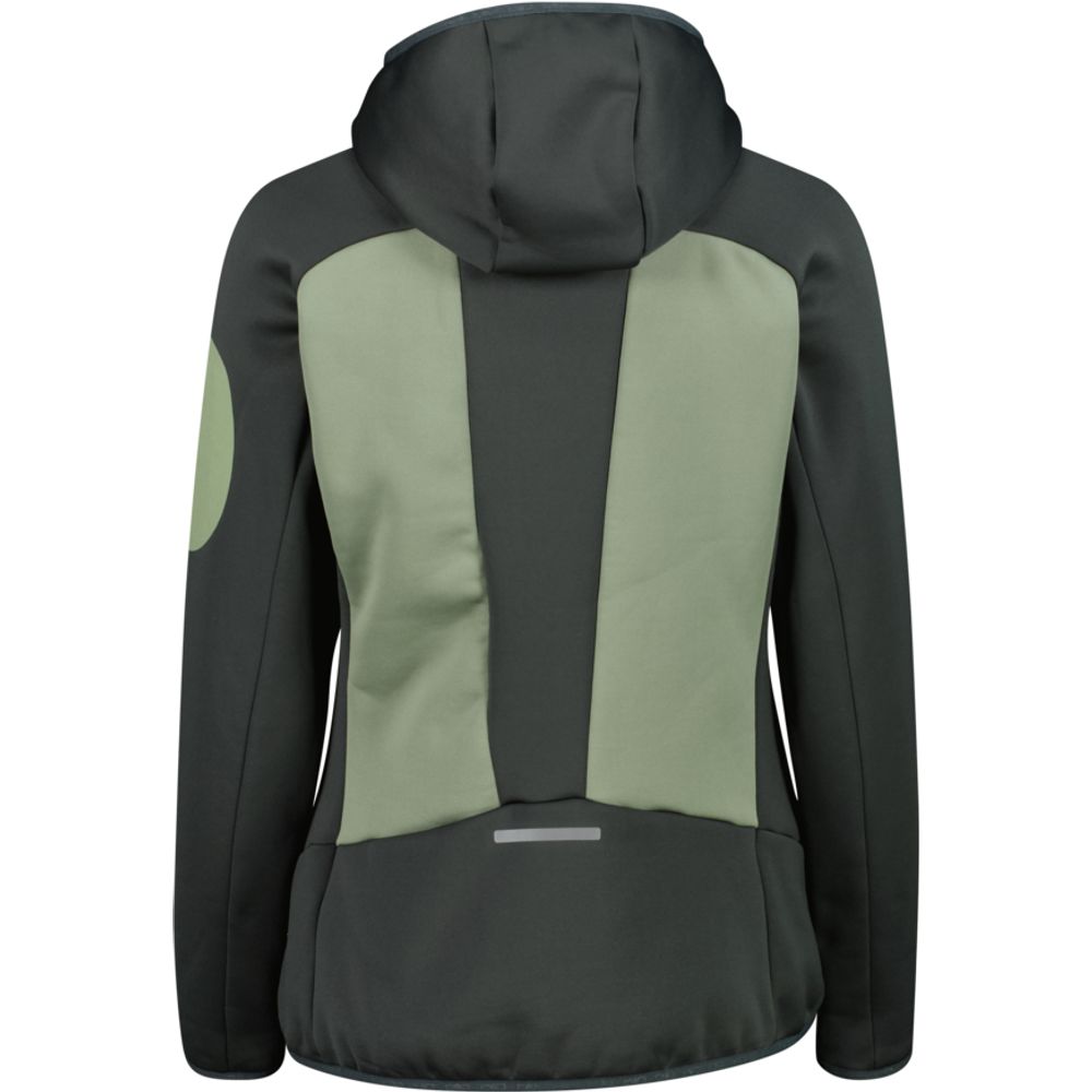 CMP Woman Jacket Hybrid Fix Hood Midlayer Damen Hybridjacke green-tea Produktbild 1