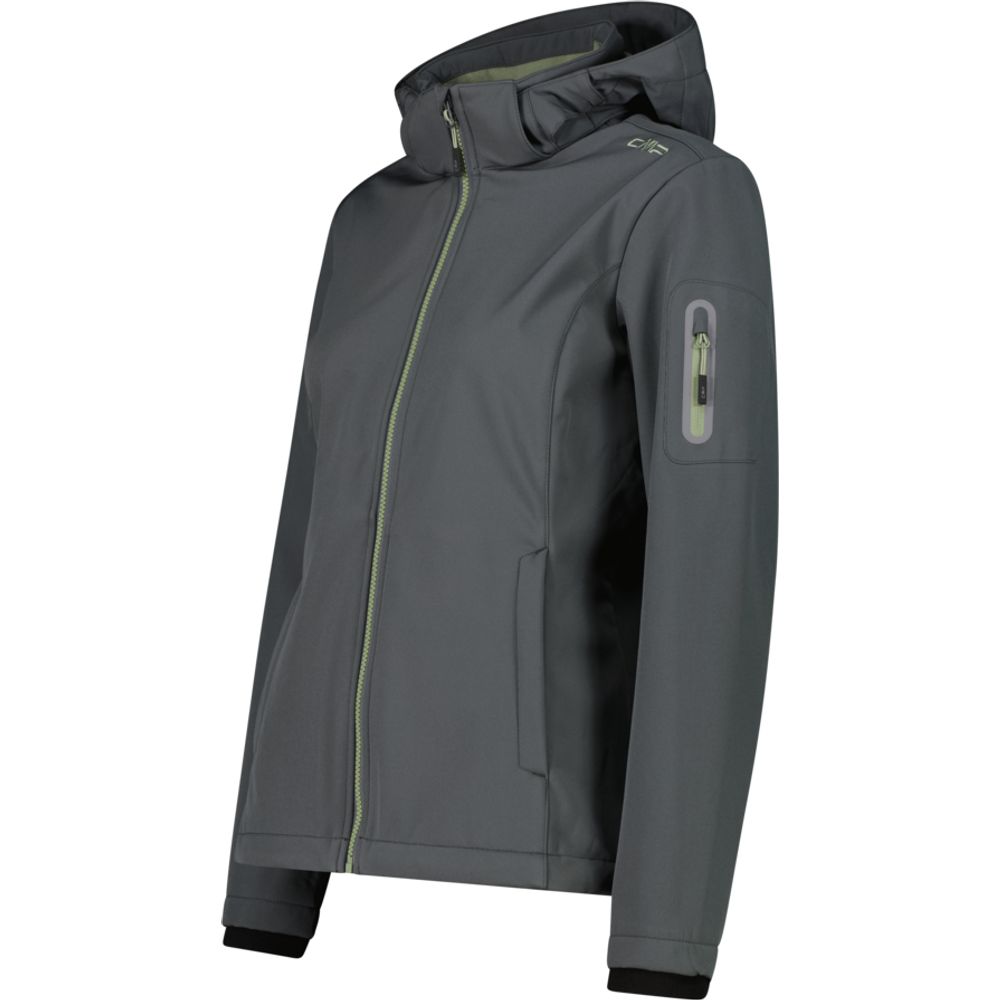 CMP Woman Jacket Zip Hood Damen Softshelljacke jungle Produktbild 2