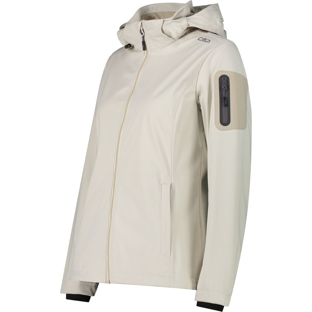 CMP Woman Jacket Zip Hood Damen Softshelljacke vaniglia Produktbild 1