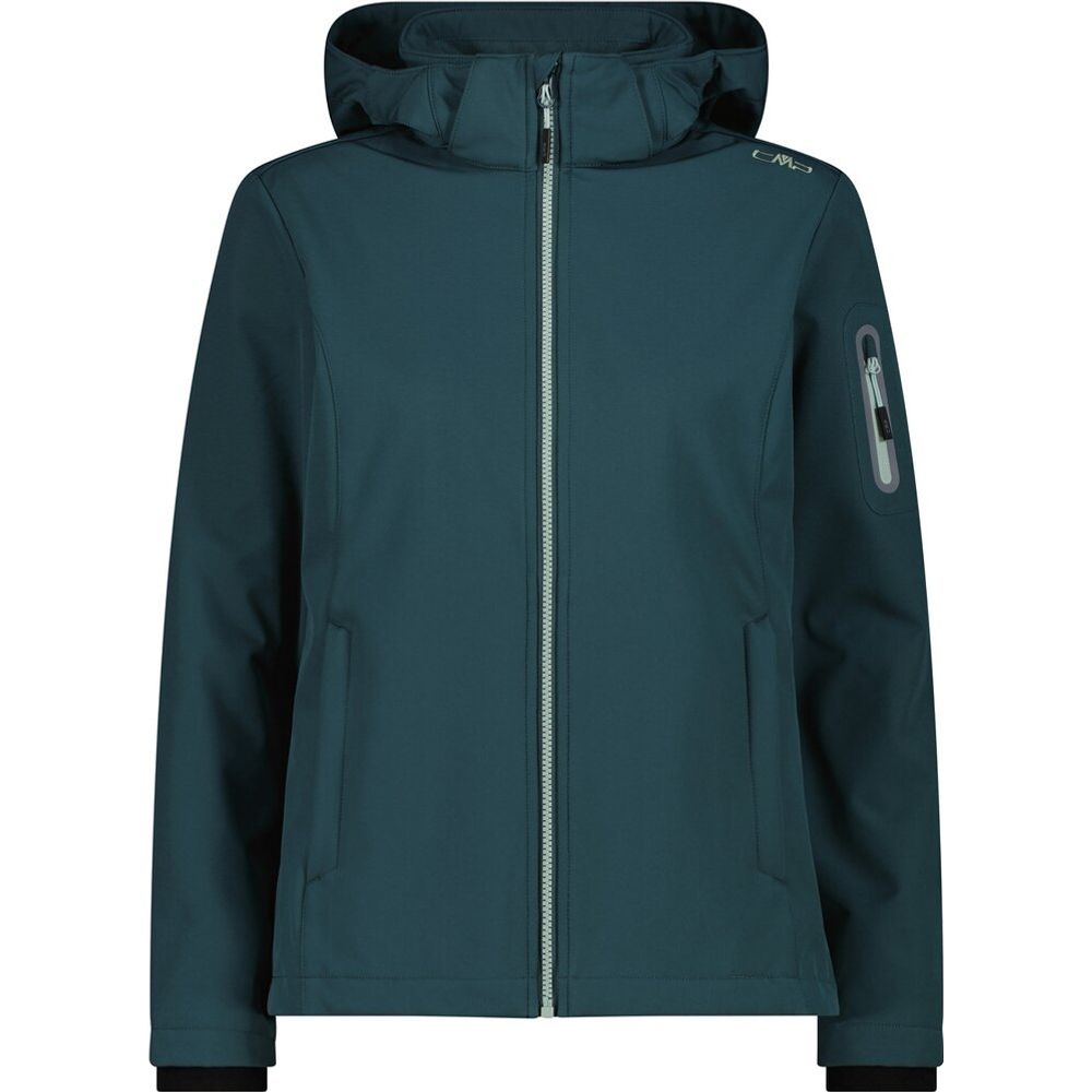 CMP Woman Zip Hood Damen Softshelljacke trek green Produktbild 0
