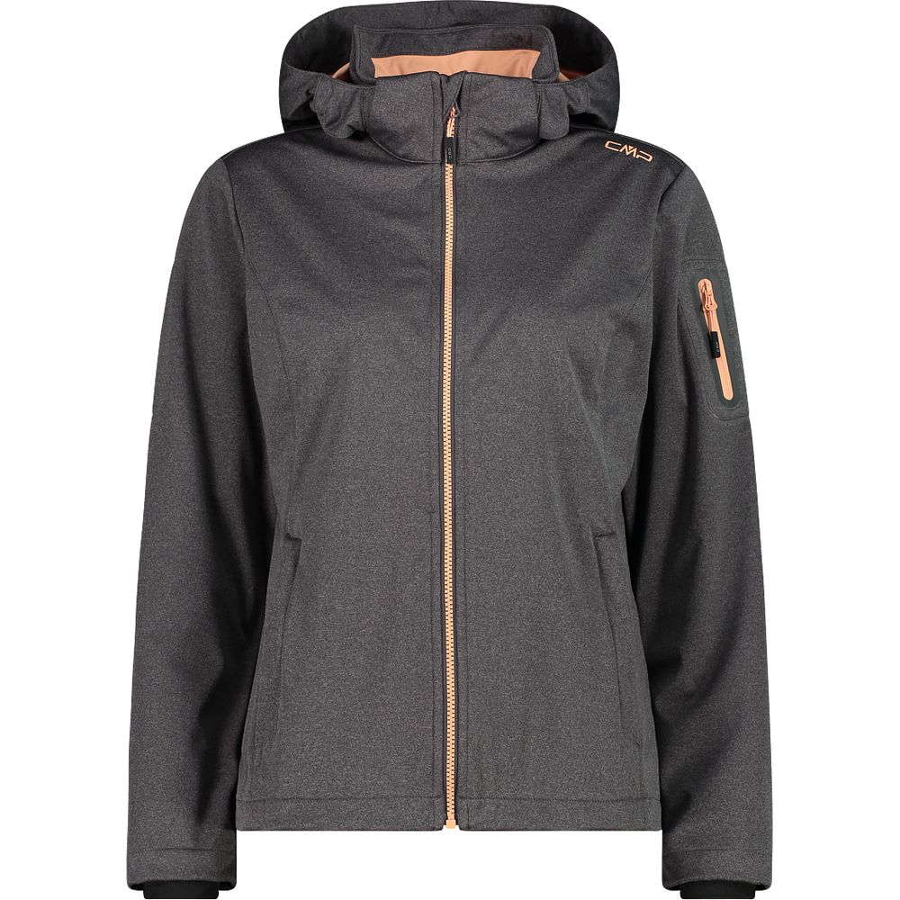 CMP Zip Hood Damen Softshelljacke terra mel Produktbild 0