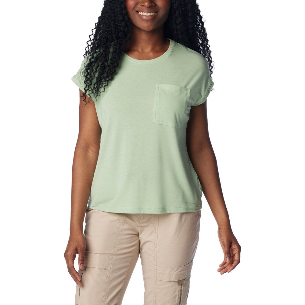 Columbia Boundless Trek Short Damen T-Shirt sage leaf Produktbild 0