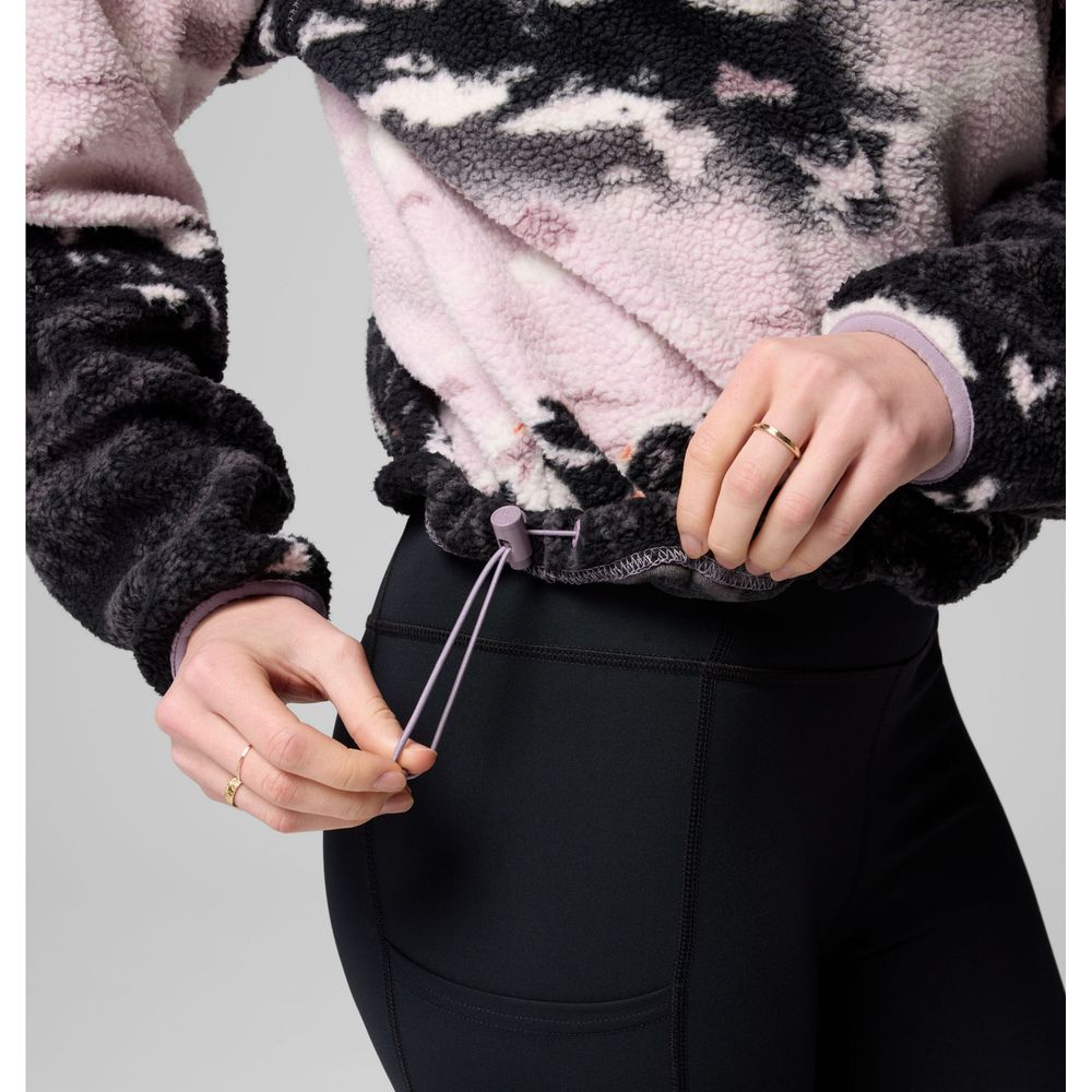 Columbia Damen Helvetia II Printed Cropped Half SN Fleece Pullover shale purple sisters, shale purple Produktbild 5