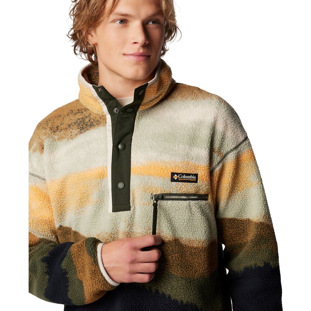 Columbia Helvetia II Printed Herren Fleecepullover greenscape dolomites Produktbild 5