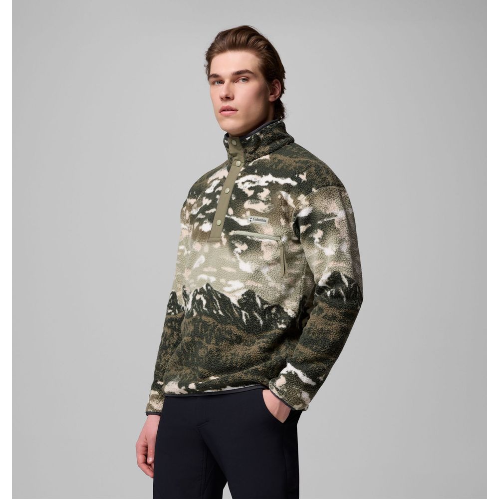 Columbia Herren Helvetia II Printed Half Snap Fleece Pullover safari sisters Produktbild 2