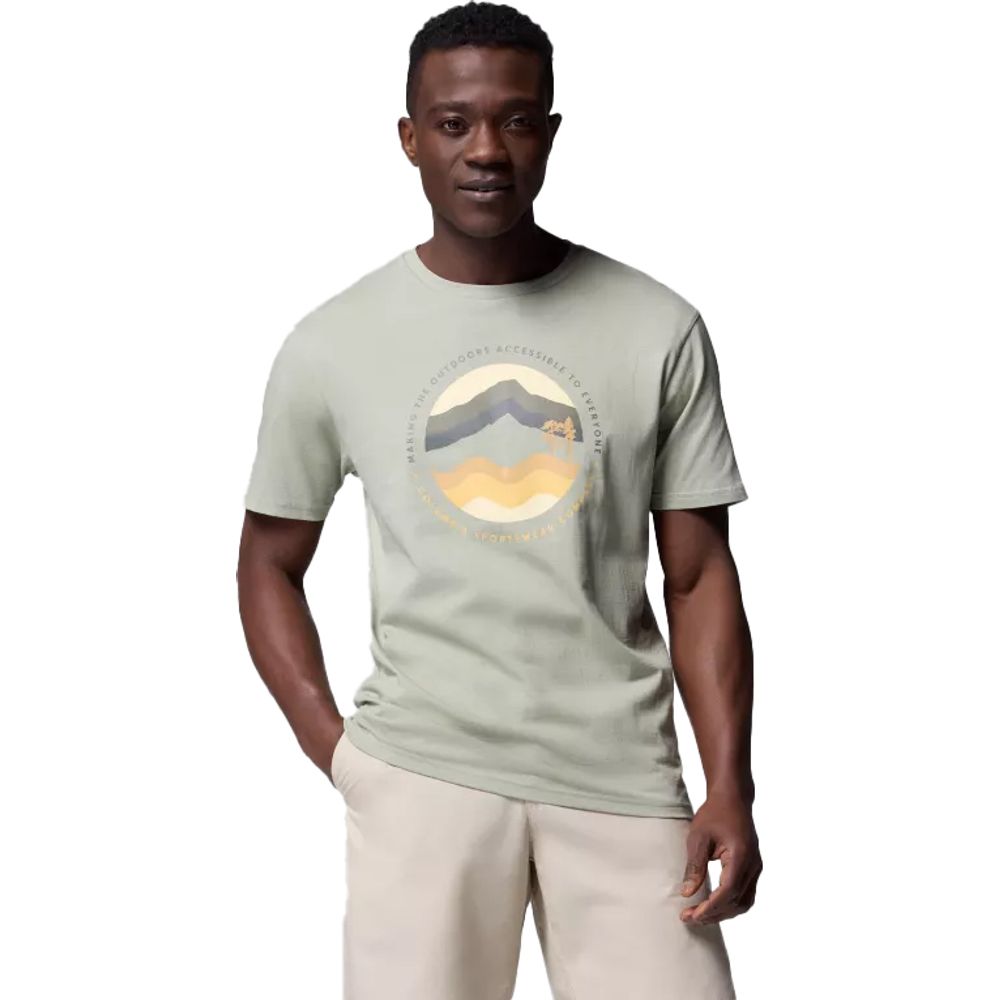 Columbia Path Lake Graphic II Herren T-Shirt safari circular linescape Produktbild 0