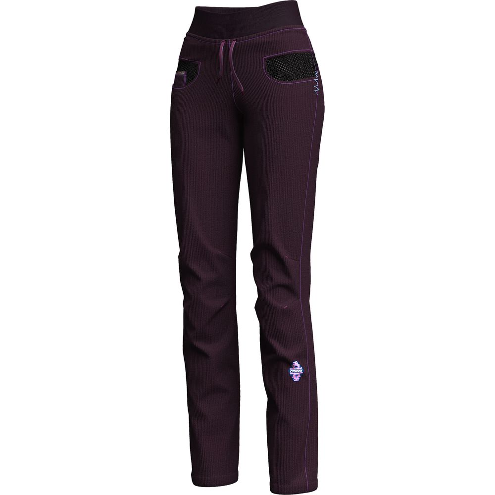 Crazy Idea Pant Aria Damen Hose burgundy Produktbild 1