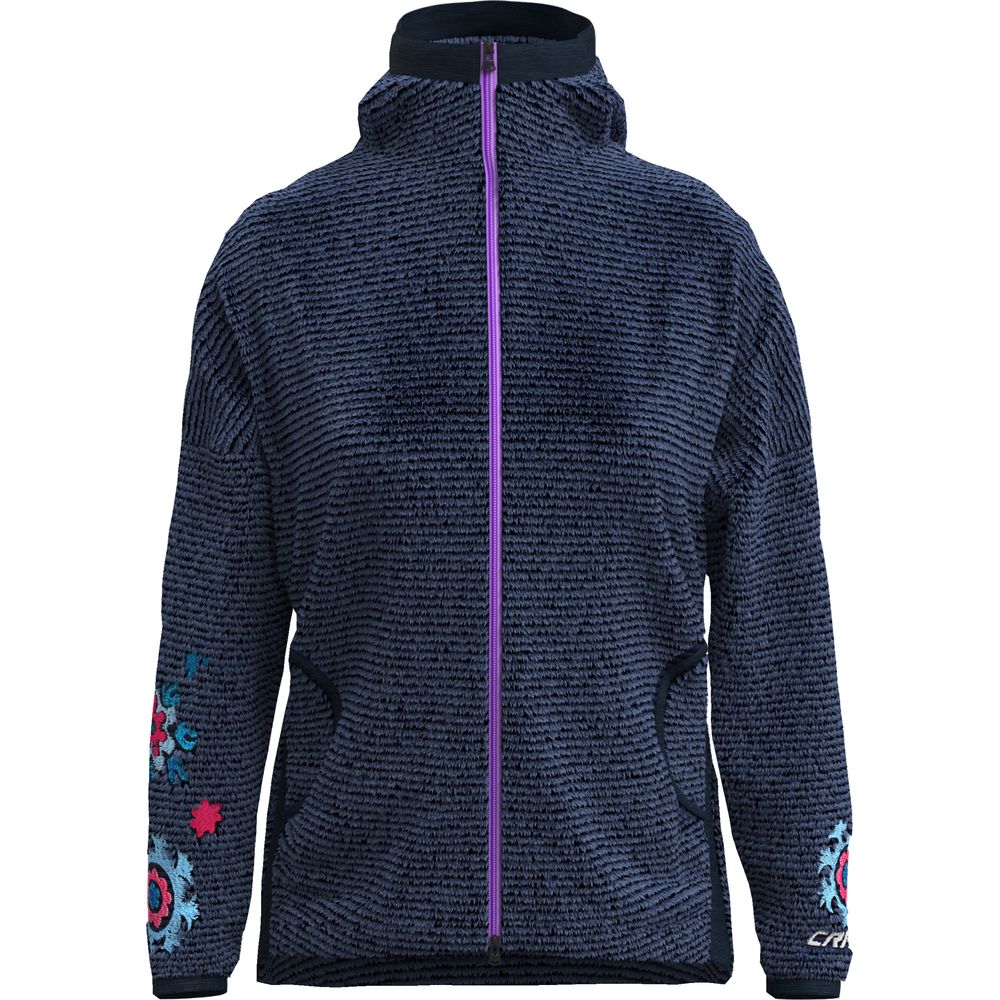Crazy Idea Pull Aria Damen Fleecejacke blue Produktbild 0