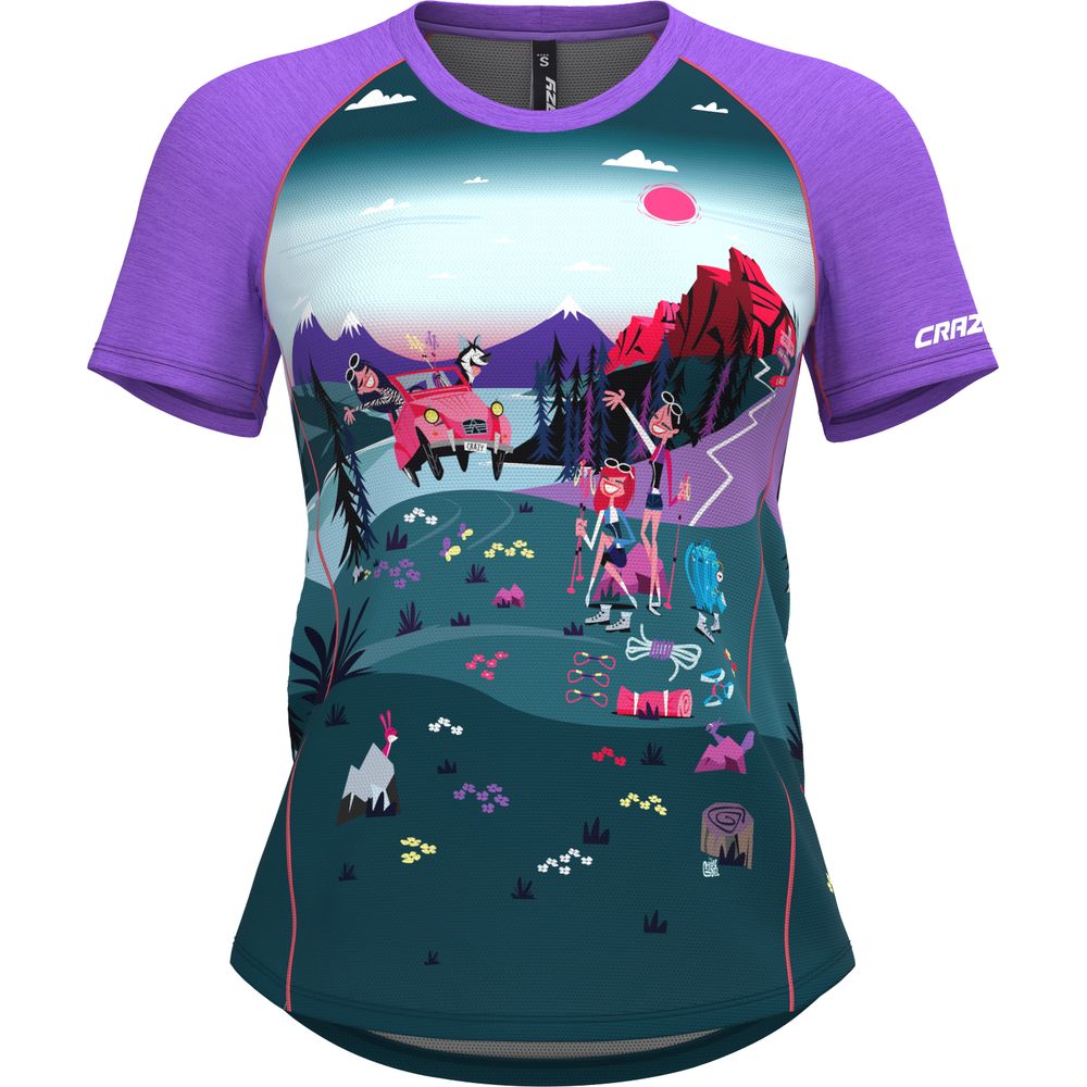 Crazy Idea Shirt Alpinstar Damen T-Shirt i love mountain Produktbild 0