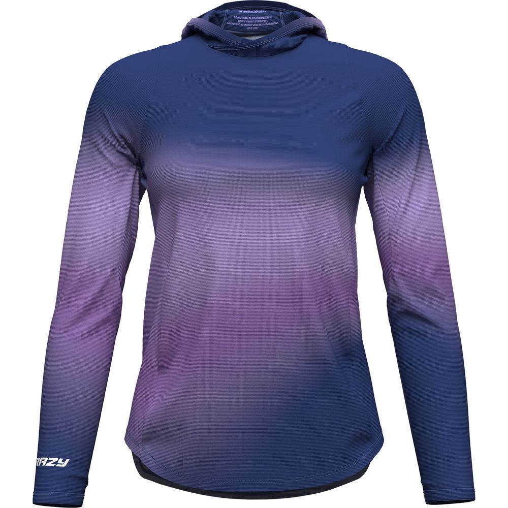 Crazy Idea Sun Hoodie Damen Langarmshirt aster Produktbild 0