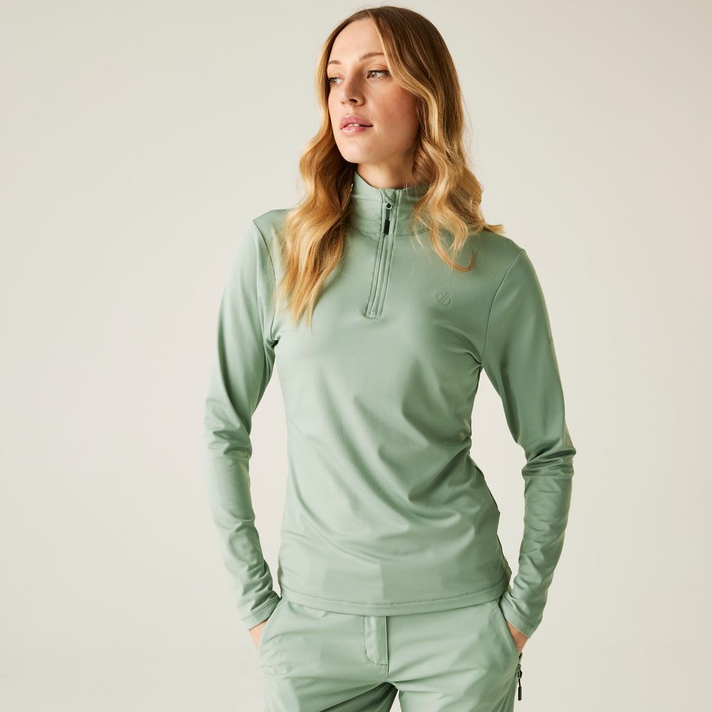 Dare2B Lowline II Stretch Damen Sweatshirt glaciergreen Produktbild 3