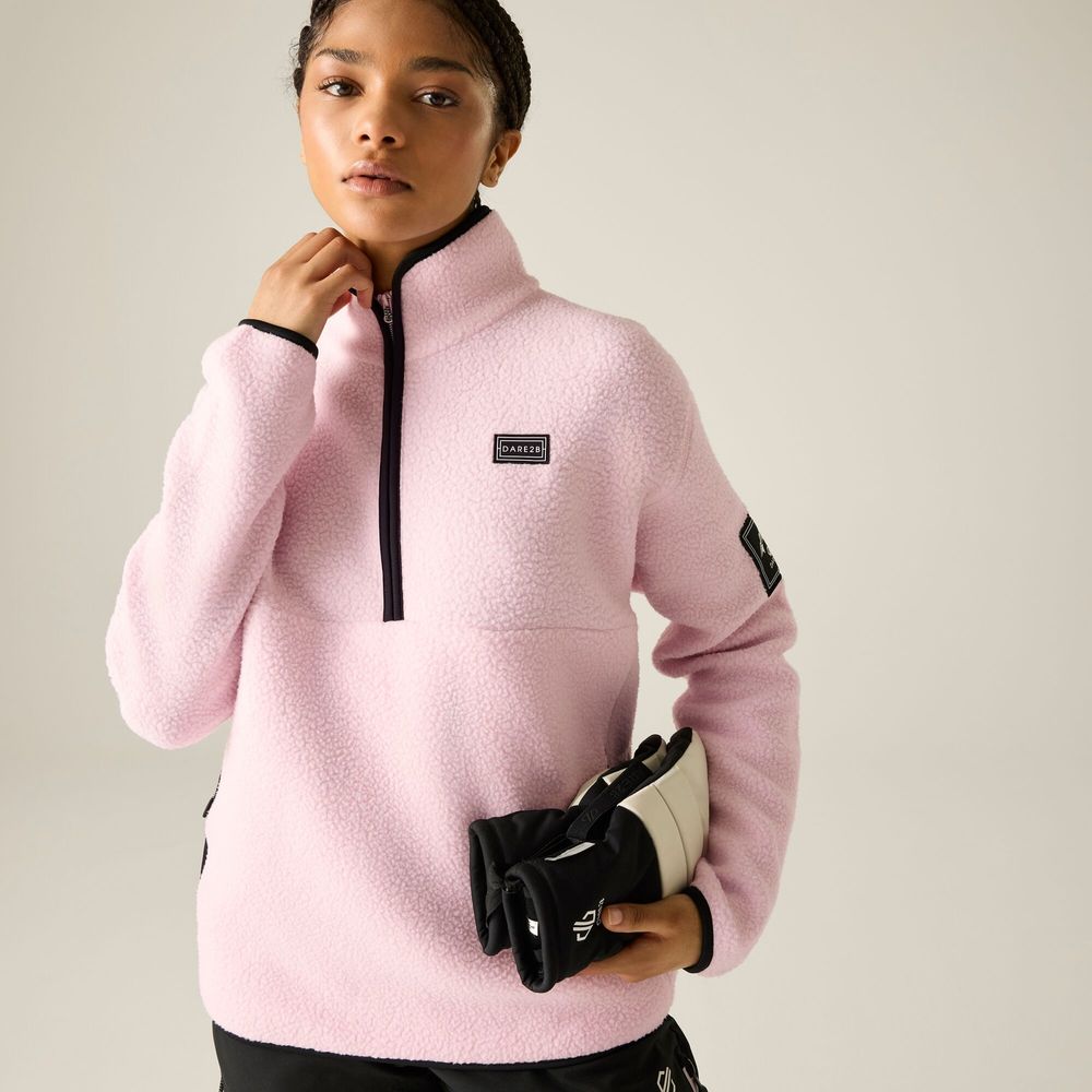 Dare2B Slide Out Damen Fleecejacke pink-haze Produktbild 0