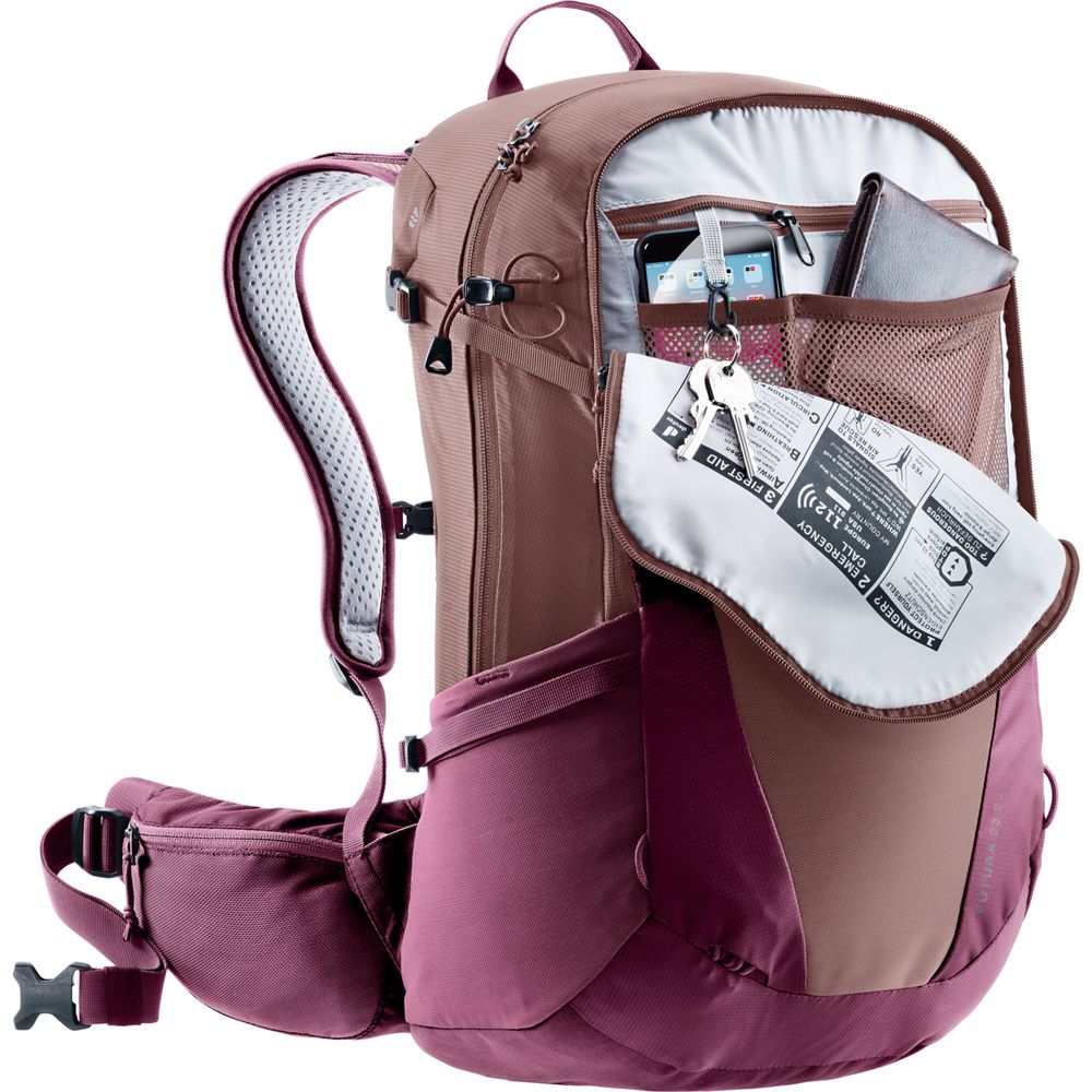 Deuter Futura 25 SL Damen Wanderrucksack ashrose cassis Produktbild 3