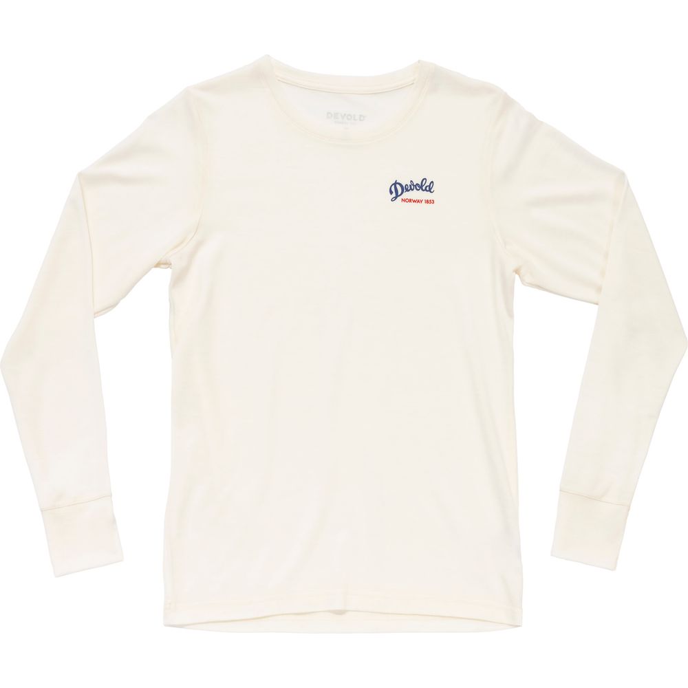 Devold Classic Script Damen Langarmshirt white Produktbild 0