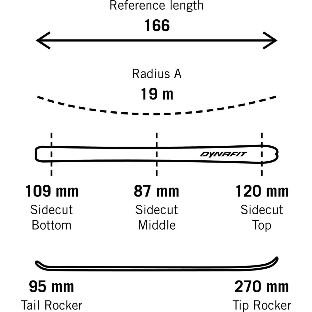 Dynafit Radical 88 Wm Damen Limited Tourenski makarosa Produktbild 3